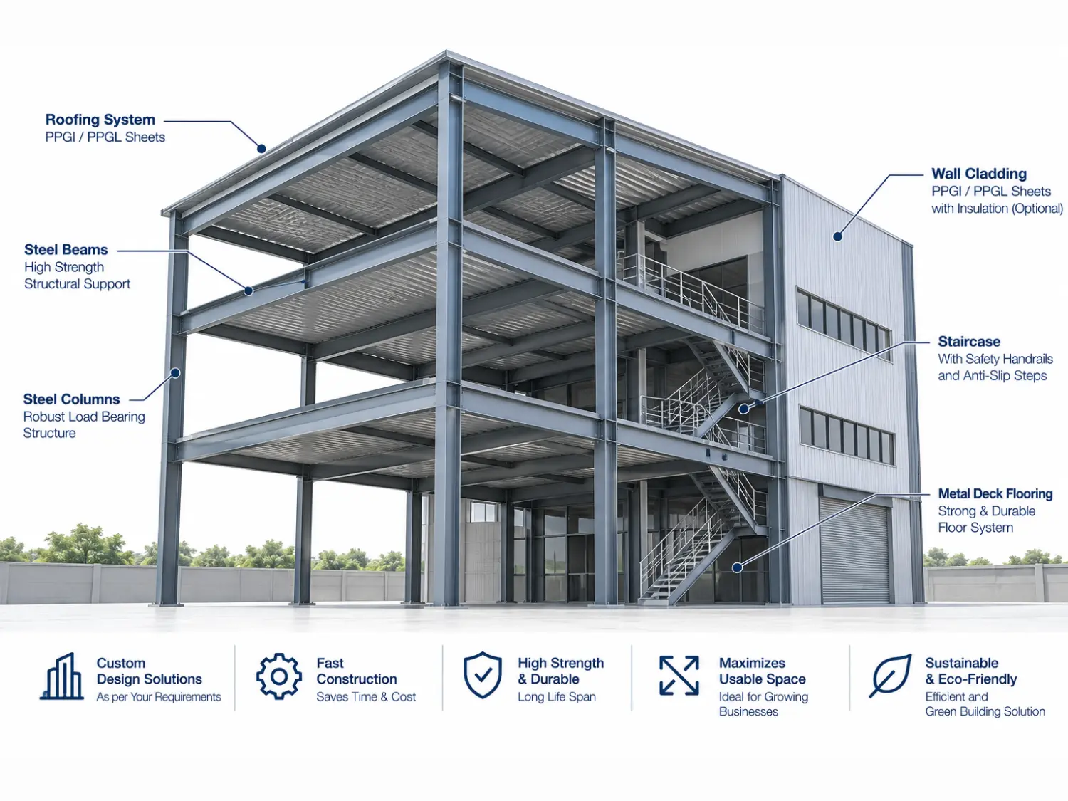 Multi-Storey Steel Buildings by Metro PUF Industries